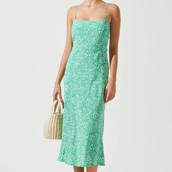 ASTR Gabrielle Floral Cutout Midi Dress - Picture 1 of 8